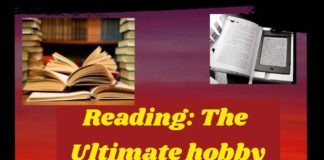 READING- A hobby which can lead to a dream job COVER PAGE OF THE ARTICLE.