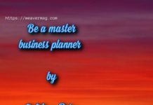 Be a Master Business Planner