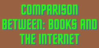 Comparison between Books and the Internet