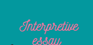 Why writing an interpretive essay?