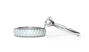 Lab Grown Diamond WEDDING RING SET 